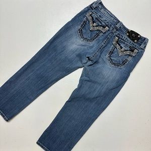 Miss Me Boyfriend Capri Jeans in MK 305 Wash Size 28 PRE-LOVED